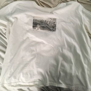 New York City White Crop Top